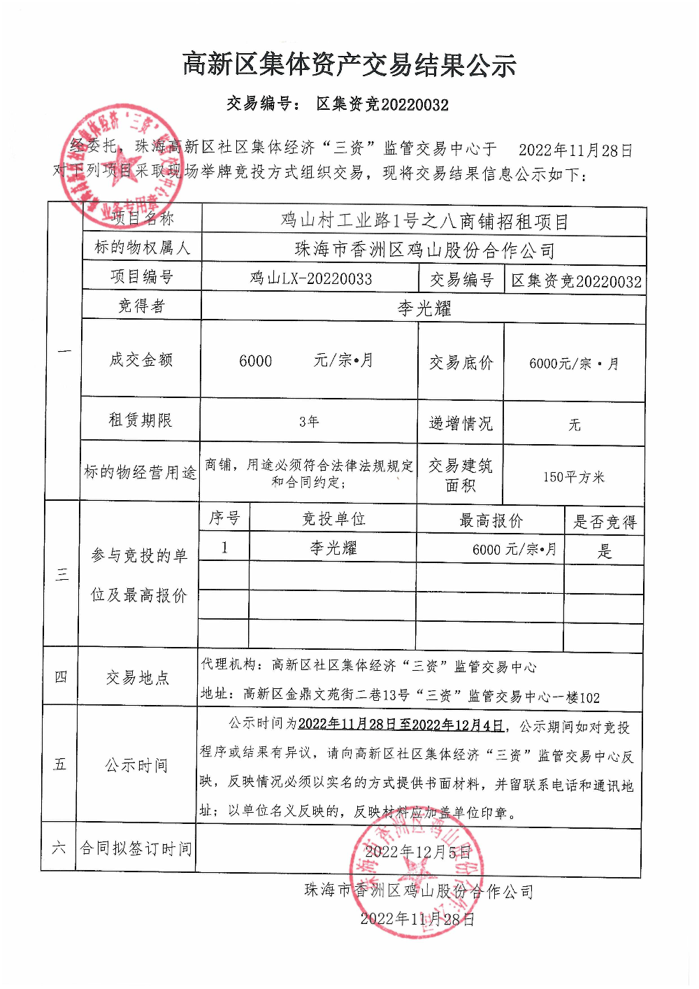 （区集资竞20220032）鸡山村工业路1号之八商铺中标公告.jpg