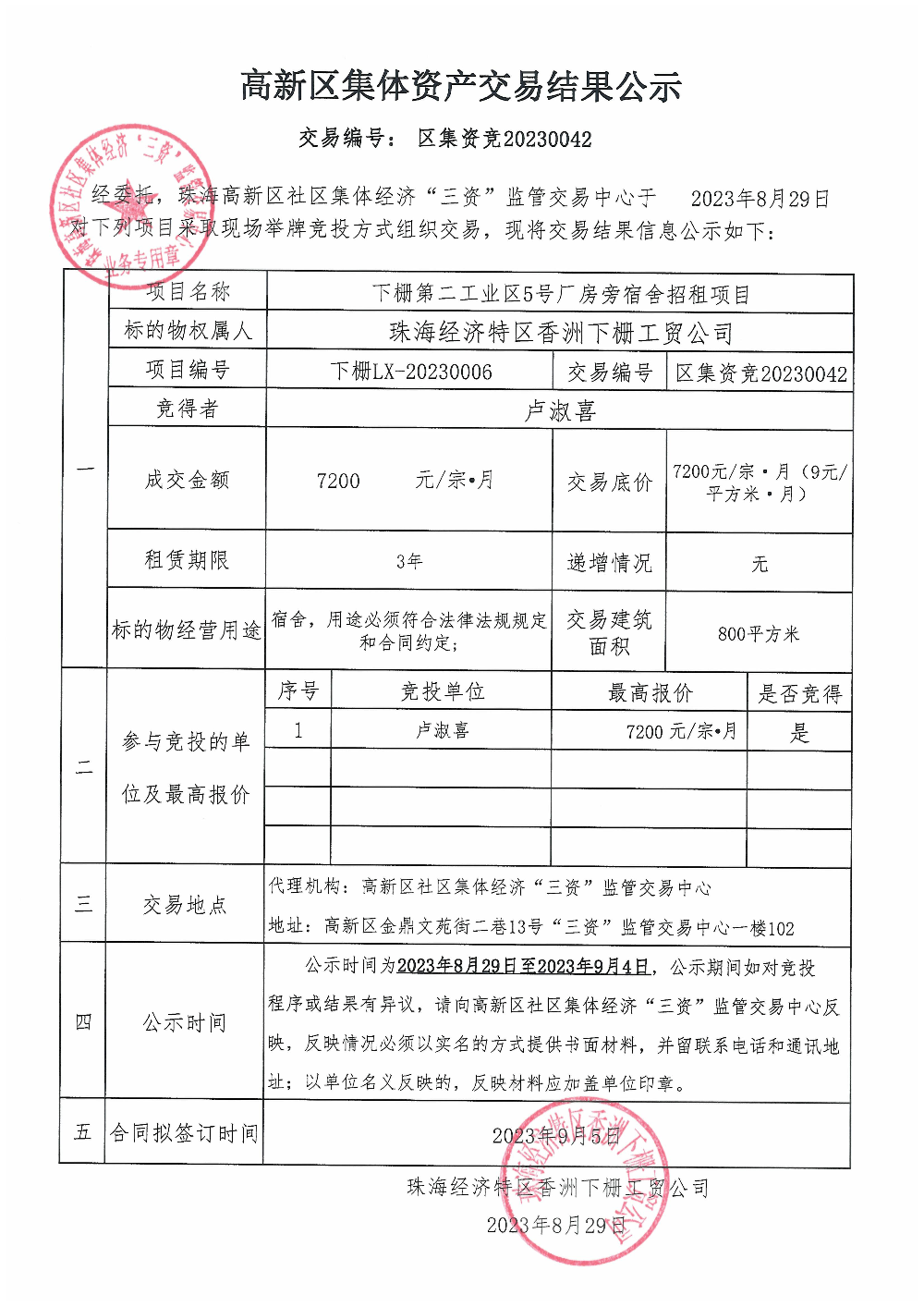 （区集资竞20230042）下栅第二工业区5号厂房旁宿舍中标公告.jpg