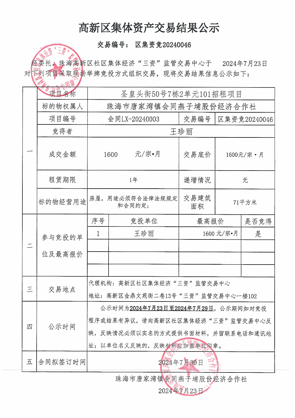（区集资竞20240046）圣皇头街50号7栋2单元101中标公告.jpg