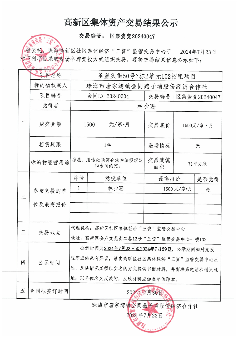 （区集资竞20240047）圣皇头街50号7栋2单元102中标公告.jpg